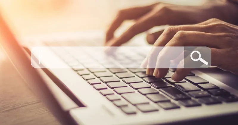 woman researching internet providers for home internet