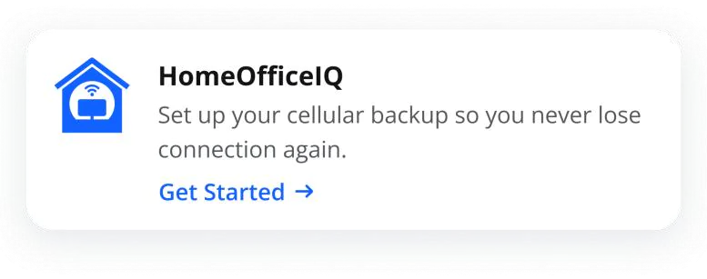 HomeOfficeIQ Status Card