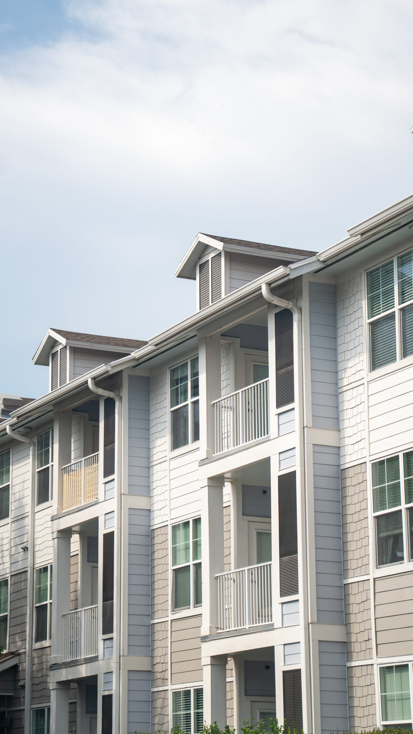 Apartment community architectural detail