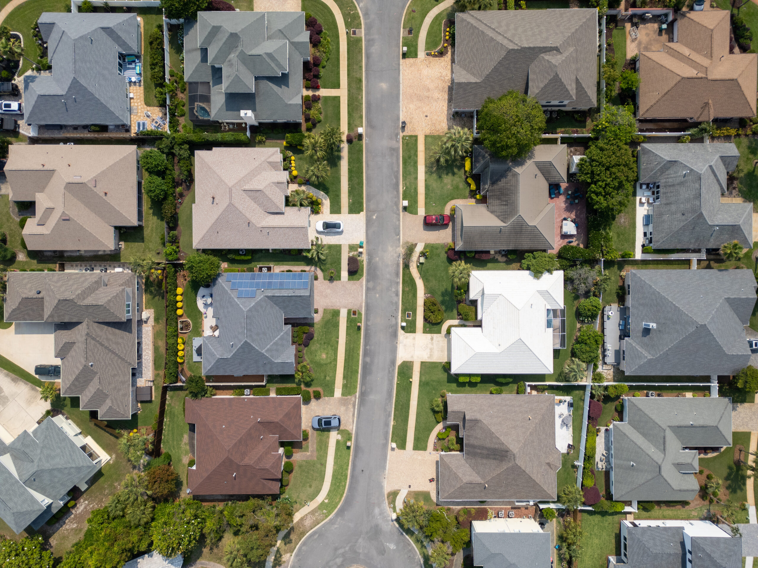 Aerial Neighborhood Route and Yard Mapping